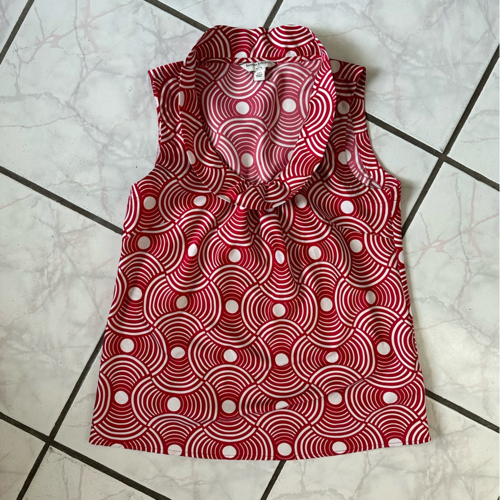 Banana republic red blouse
